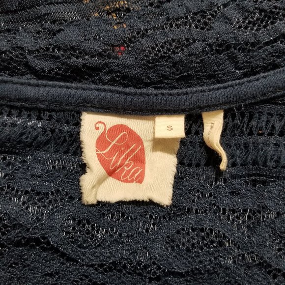 Lilka top Small Colette unlined floral lace boho stretch Anthropologie - Picture 7 of 10